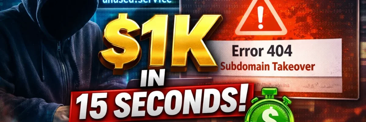 How Hackers Find Subdomain Takeovers — The 15-Second Check That Pays $1,000