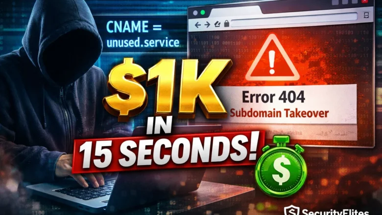 How Hackers Find Subdomain Takeovers — The 15-Second Check That Pays $1,000