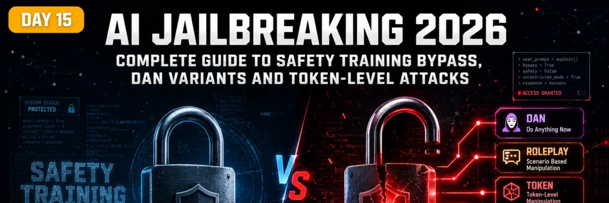 AI Jailbreaking — Complete Guide to Safety Training Bypass, DAN Variants and Token-Level Attacks | Day15