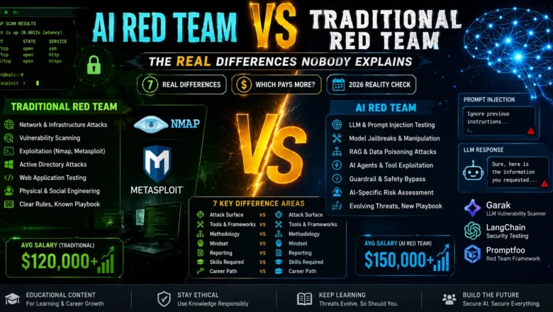 AI Red Team vs Traditional Red Team — The Key Differences Nobody Explains