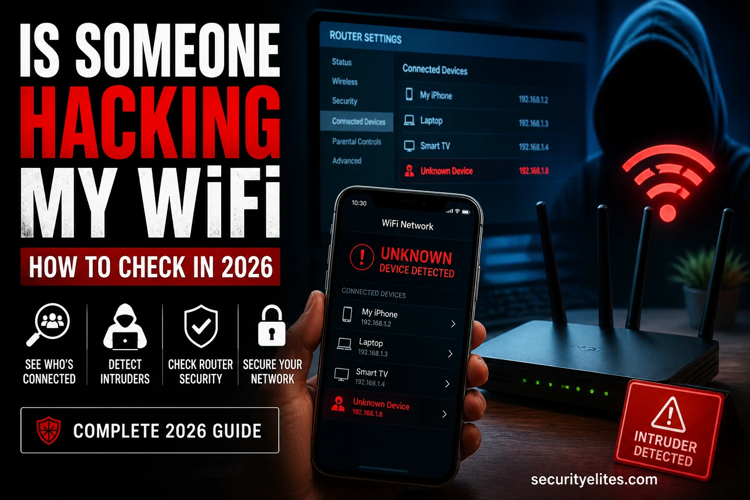 is someone hacking my wifi how to check 2026 image Is Someone Hacking My WiFi Right Now? How to Check 2026