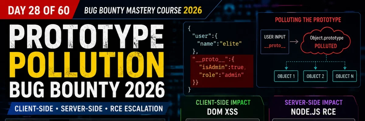 Prototype Pollution Bug Bounty — Client-Side, Server-Side & RCE Escalation | BB Day 28