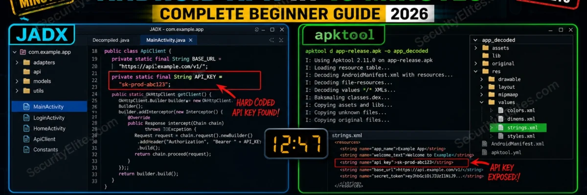 How to Reverse a Real Android APK in 15 Minutes — Complete Beginner Guide 2026