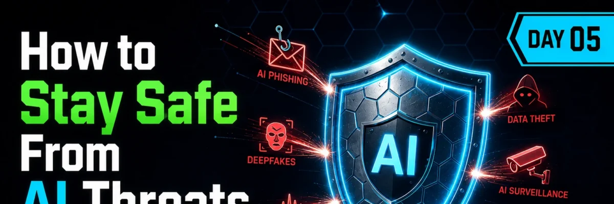 How to Stay Safe From AI Threats — A Practical Guide for Everyone (2026) | AI Basics Day 5