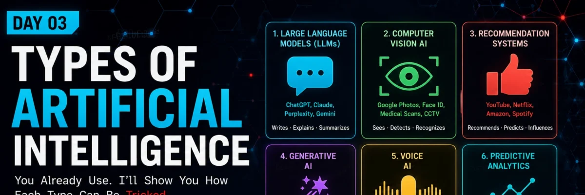 Types of AI Explained — With Real Examples (2026) |AI Basics Day 3