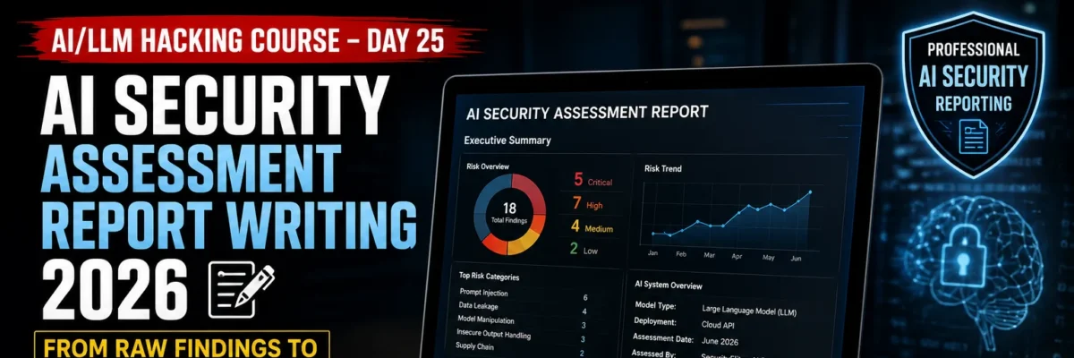 How to Write a Professional AI Security Assessment Report — Complete Professional Guide | AI LLM Hacking Course Day 25