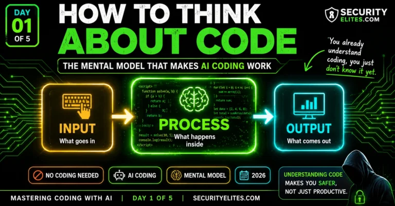 How to Think About Code — AI Coding Beginner | Mastering Coding with AI Day 1 of 5