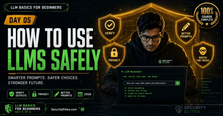 How to Use LLMs Safely — Beginner’s Guide 2026 | LLM Basics Day 5 Final