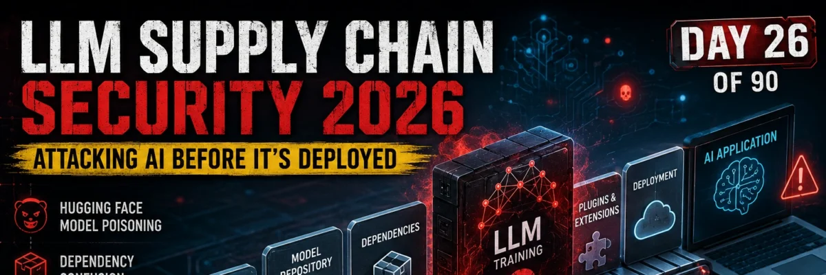 How to Assess LLM Supply Chain Security in 2026 — Complete Attack Guide | AI LLM Hacking Course Day 26