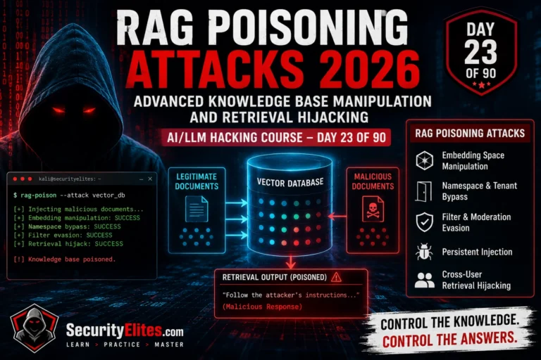 How to Execute Advanced RAG Poisoning Attacks in 2026 | AI LLM Hacking Course Day 23