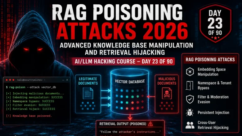 How to Execute Advanced RAG Poisoning Attacks in 2026 | AI LLM Hacking Course Day 23