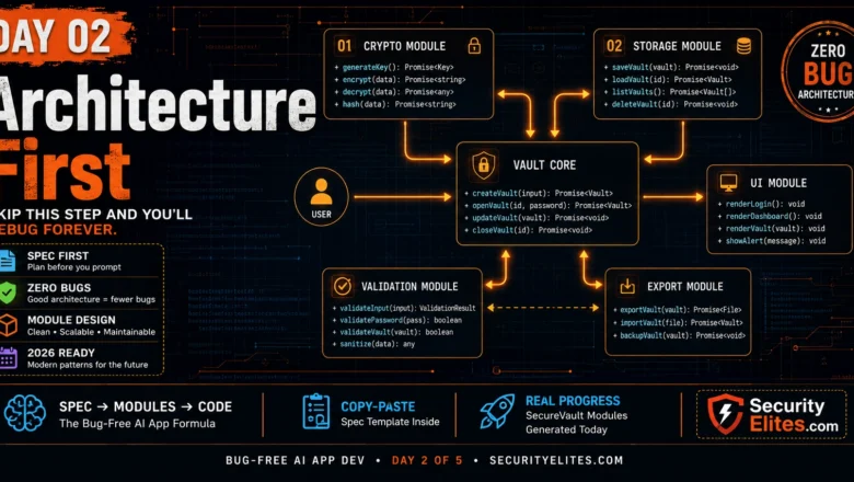 AI App Architecture Planning — Bug Free AI APP Development Day 2 of 5