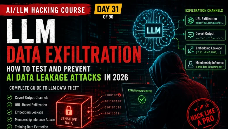 How to Test LLM Data Exfiltration Vulnerabilities in 2026 | AI LLM Hacking Course Day 31 of 90