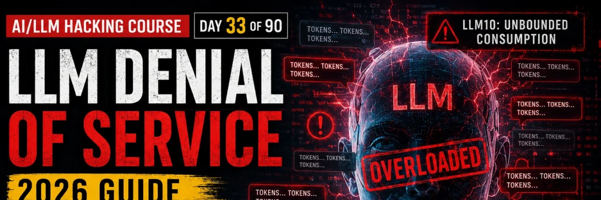 How to Identify LLM Denial of Service Vulnerabilities in 2026 | AI LLM Hacking Course Day 33 of 90