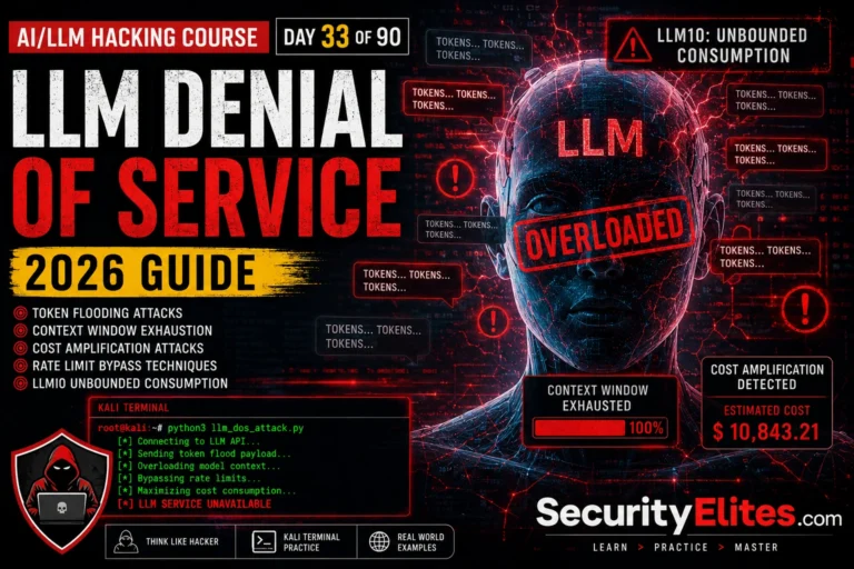 How to Identify LLM Denial of Service Vulnerabilities in 2026 | AI LLM Hacking Course Day 33 of 90