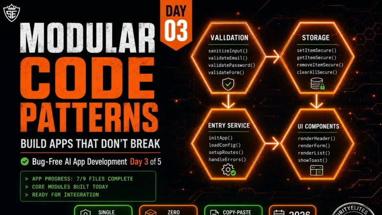 How to Create Modular Code Patterns — Build Apps That Don’t Break | Bug Free AI APP Development Day 3 of 5