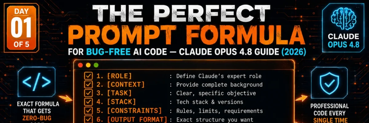 Perfect Prompt Formula for AI Coding — Bug Free AI APP Development Day 1 of 5