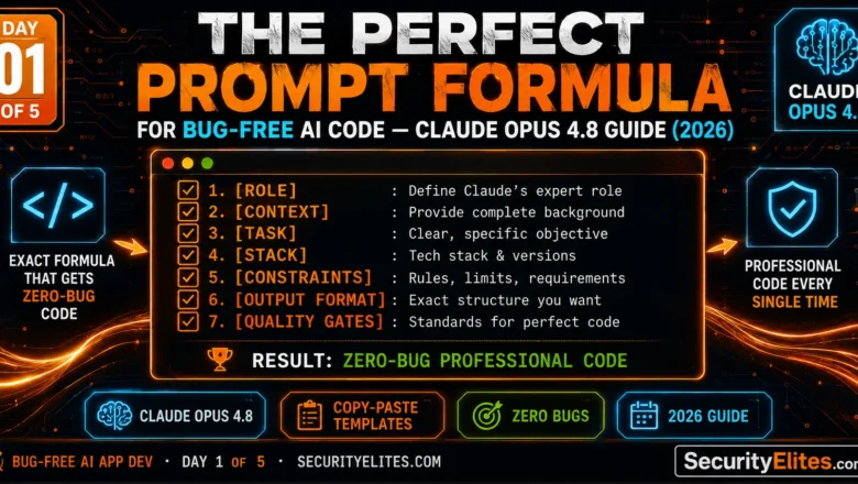 Perfect Prompt Formula for AI Coding — Bug Free AI APP Development Day 1 of 5