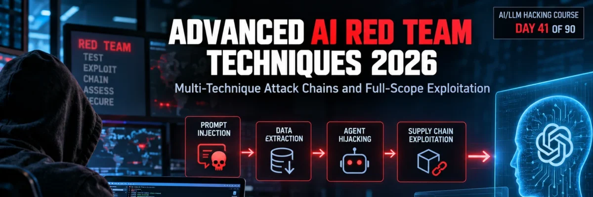 Advanced AI Red Team Techniques 2026 — Attack Chain Mastery | AI LLM Hacking course Day 41 of 90