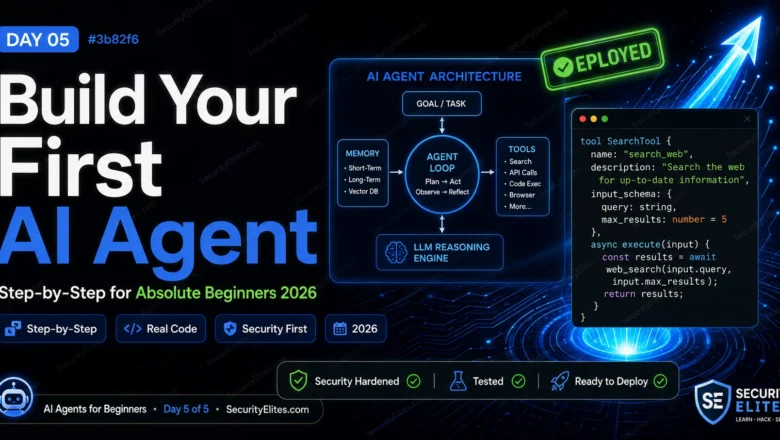 How to Build your first AI Agent — Step-by-Step for Absolute Beginners 2026 | AI Agent Course Day 5 of 5