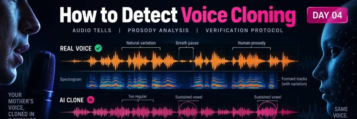 How to Detect Voice Cloning — Real 2026 Full Guide | Deepfake Detection for Beginners — Day 4 of 7