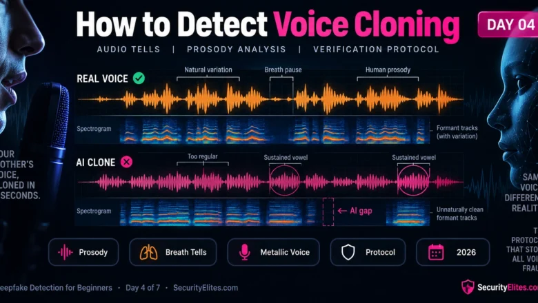 How to Detect Voice Cloning — Real 2026 Full Guide | Deepfake Detection for Beginners — Day 4 of 7