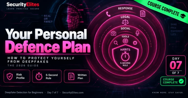 How to Protect Yourself From Deepfakes — Real 2026 Plan | Deepfake Detection for Beginners — Day 7 of 7