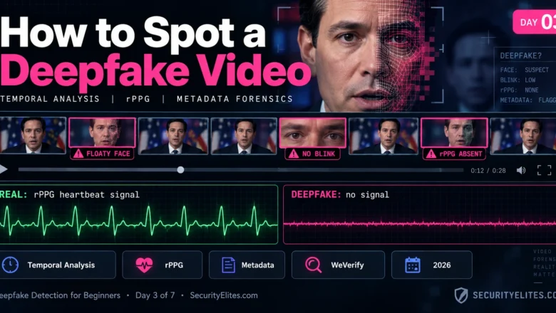 How to Spot Deepfake Video — Real Complete 2026 Guide | Deepfake Detection for Beginners Day 3 of 7