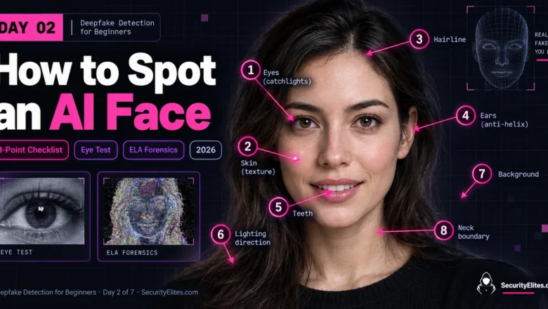 How to Spot AI Generated Faces — The Complete Visual Checklist | Deepfake Detection for Beginners — Day 2 of 7