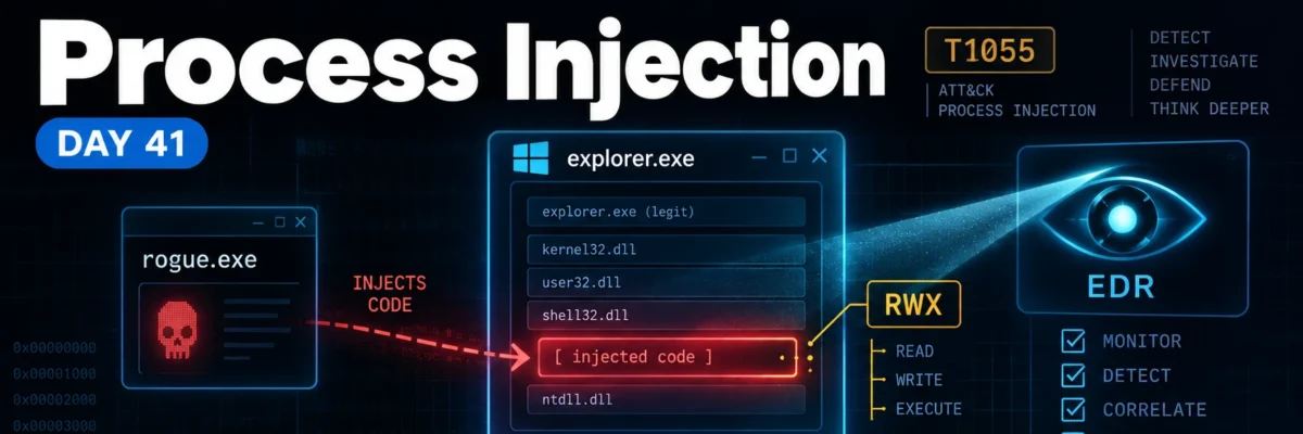 Process Injection — How Malware Hides in Trusted Processes & How to Catch It | Ethical Hacking Course Day 41 of 100